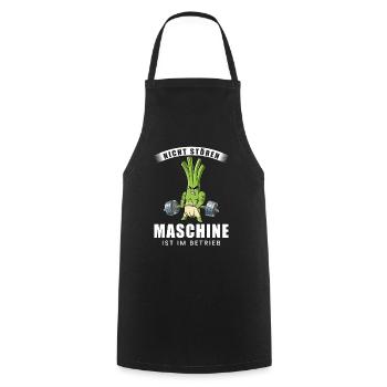 Nicht Stören Maschine In Betrieb Gym - Kochschürze - Schwarz - Vorne - AI Model Male 185 dark (185cm)