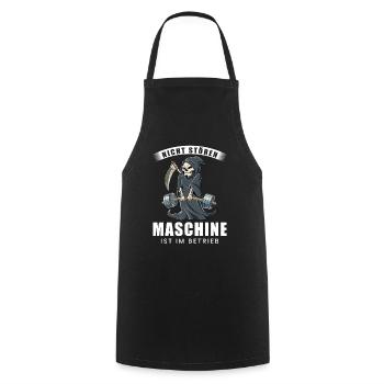 Nicht Stören Maschine In Betrieb Gym - Kochschürze - Schwarz - Vorne - AI Model Male 185 dark (185cm)