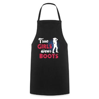Line Dance Women Line Dancing - Cooking Apron - black - Front - AI Model Male 185 dark (185cm)