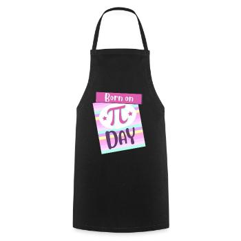 Born On Pi Day Big Pi Symbol Awesome 3.14 Pi Day - Cooking Apron - black - Front - AI Model Male 185 dark (185cm)