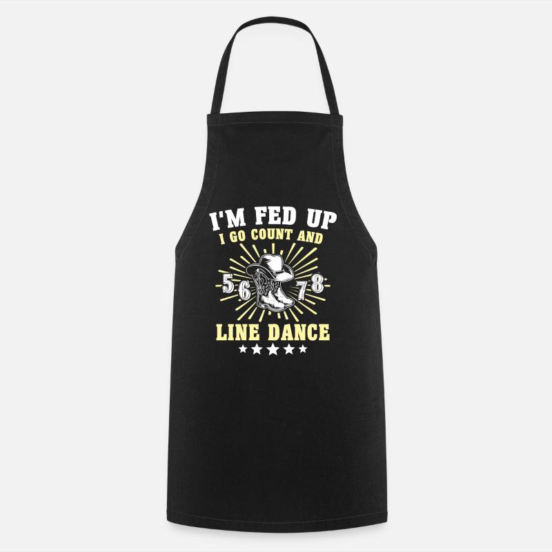 Line Dancing - Kochschürze - Schwarz