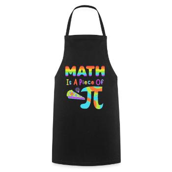 Pi Day 2023 Mathe ist ein Stück Pi Regenbogenbuchstaben - Kochschürze - Schwarz - Vorne - AI Model Male 185 dark (185cm)