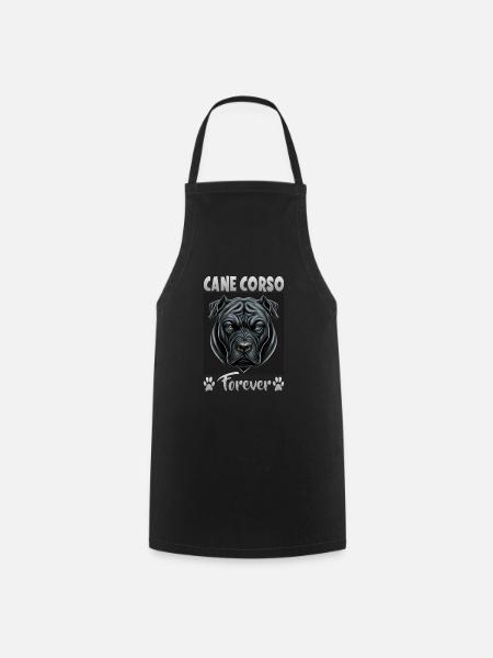 Hunde Spruch Cane Corso Design für Hundeliebhaber - Kochschürze - Schwarz