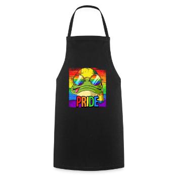 Pride LGBTQ Christopher Street Day Kostüm Pride - Kochschürze - Schwarz - Vorne - AI Model Male 185 dark (185cm)