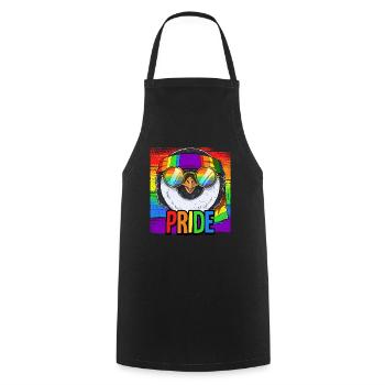 Pride LGBTQ Christopher Street Day Kostüm Pride - Kochschürze - Schwarz - Vorne - AI Model Male 185 dark (185cm)