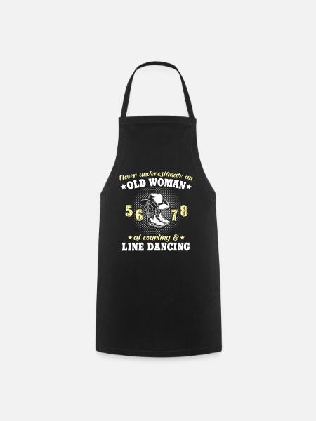 Underestimate Line Dance Woman - Cooking Apron - black