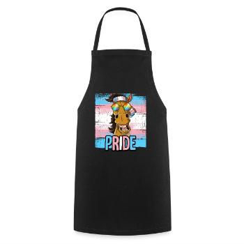 Fierté LGBTQ Transgender Costume Costume Mois de la fierté - Tablier de cuisine - noir - Devant - AI Model Male 185 dark (185cm)