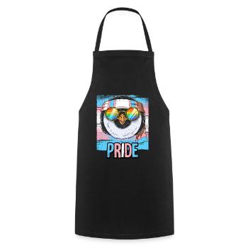 Pride LGBTQ Transgender Flagge Kostüm Pride Month - Kochschürze - Schwarz - Vorne - AI Model Male 185 dark (185cm)