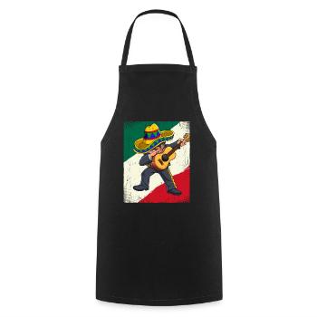 Dabbing Mexican Mariachi Cinco De Mayo - Kochschürze - Schwarz - Vorne - AI Model Male 185 dark (185cm)