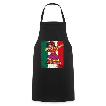 Dabbing Mexican Cxcx Cinco De Mayo - Kochschürze - Schwarz - Vorne - AI Model Male 185 dark (185cm)