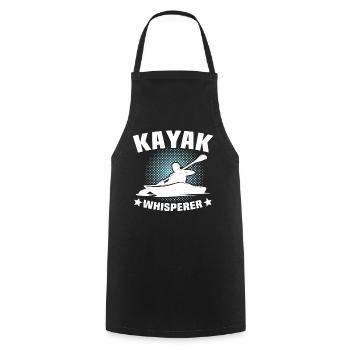 Kayak Flüsterer Kayaking - Kochschürze - Schwarz - Vorne - AI Model Male 185 dark (185cm)