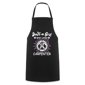 Charpentier, charpentier, charpentier, - Tablier de cuisine - noir - Devant - AI Model Male 185 dark (185cm)