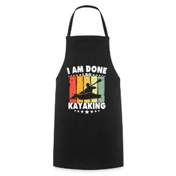 Kayaker Kayak Kayaking - Kochschürze - Schwarz - Vorne - AI Model Male 185 dark (185cm)