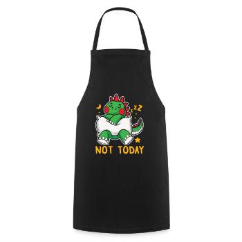 I Love Dinosaur Sleeping T-Rex Not Today - Cooking Apron - black - Front - AI Model Male 185 dark (185cm)
