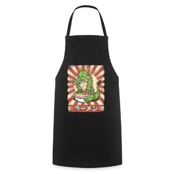 Ramen Drache Nudelsuppe Ramen - Kochschürze - Schwarz - Vorne - AI Model Male 185 dark (185cm)