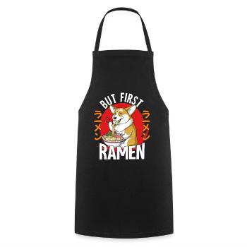 Mais d’abord Ramen - Tablier de cuisine - noir - Devant - AI Model Male 185 dark (185cm)
