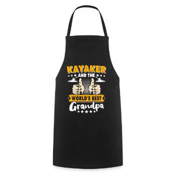 Kayak Opa Kayaking - Kochschürze - Schwarz - Vorne - AI Model Male 185 dark (185cm)