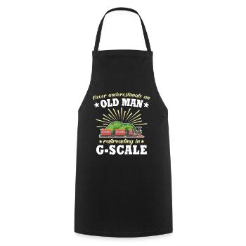 Garden Railway Man Garden Railway G Gauge - Cooking Apron - black - Front - AI Model Male 185 dark (185cm)