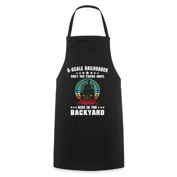 Model railway gauge G garden railway - Cooking Apron - black - Front - AI Model Male 185 dark (185cm)