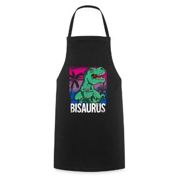 Pride LGBTQ Bisaurus Kostüm Pride Month - Kochschürze - Schwarz - Vorne - AI Model Male 185 dark (185cm)