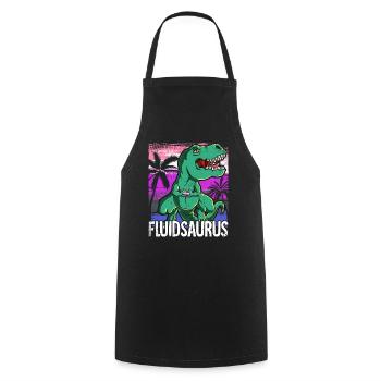 Pride LGBTQ Fluidsaurus Kostüm Pride Month - Kochschürze - Schwarz - Vorne - AI Model Male 185 dark (185cm)