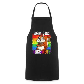 Fierté LGBTQ Christopher Street Day Costume Fierté - Tablier de cuisine - noir - Devant - AI Model Male 185 dark (185cm)