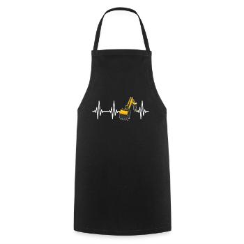 Excavator Heartline Excavator Driver - Cooking Apron - black - Front - AI Model Male 185 dark (185cm)