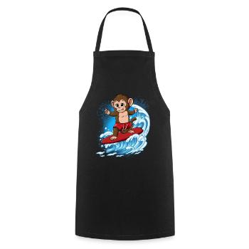 Surfeurs de vagues Surfeurs Surfeurs - Tablier de cuisine - noir - Devant - AI Model Male 185 dark (185cm)