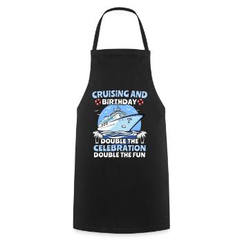 Cruise Birthday Birthday Cruise - Cooking Apron - black - Front - AI Model Male 185 dark (185cm)