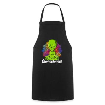 Yoga Ohmmm Namaste - Kochschürze - Schwarz - Vorne - AI Model Male 185 dark (185cm)