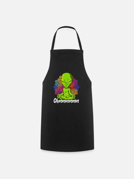 Yoga Ohmmm Namaste - Kochschürze - Schwarz