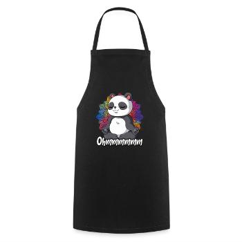 Yoga Ohmmm Namaste - Kochschürze - Schwarz - Vorne - AI Model Male 185 dark (185cm)