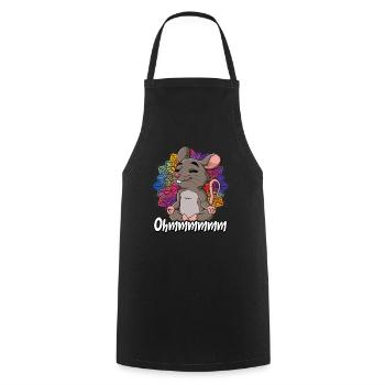 Yoga Ohmmm Namaste - Kochschürze - Schwarz - Vorne - AI Model Male 185 dark (185cm)