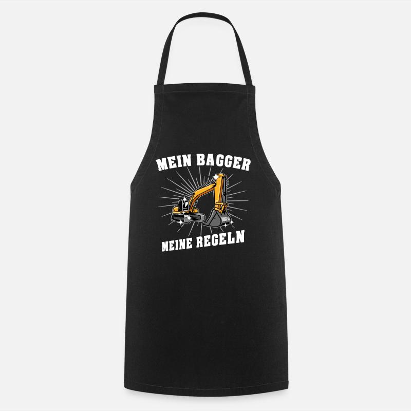 Bagger Baggerfahrer - Kochschürze - Schwarz