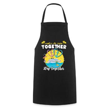 Cruise Marriage - Cooking Apron - black - Front - AI Model Male 185 dark (185cm)