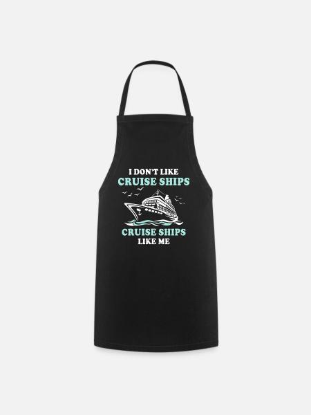 Cruise Ship Cruise - Cooking Apron - black