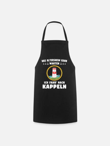 Kappeln Sprüche Kappelner Spruch - Kochschürze - Schwarz
