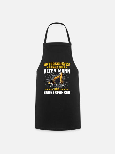 Baggerführer Baggerfahrer - Kochschürze - Schwarz
