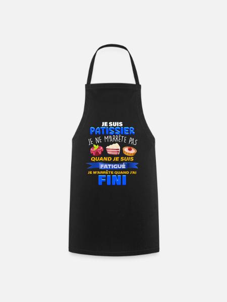 Notre Pâtissier on l'Aime Humour Homme - Tablier de cuisine - noir