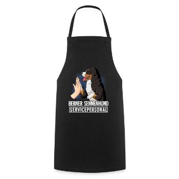 Bernese Mountain Dog - Cooking Apron - black - Front - AI Model Male 185 dark (185cm)