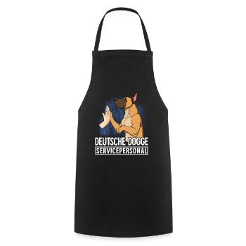 Great Dane - Cooking Apron - black - Front - AI Model Male 185 dark (185cm)