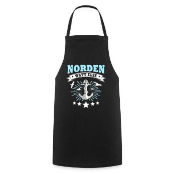 Norden - Kochschürze - Schwarz - Vorne - AI Model Male 185 dark (185cm)