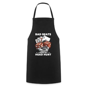 Poker Poker Players - Cooking Apron - black - Front - AI Model Male 185 dark (185cm)