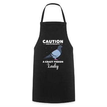 Pigeon fancier women pigeon - Cooking Apron - black - Front - AI Model Male 185 dark (185cm)