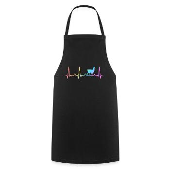 Alpaca Lama Alpaca Animal - Cooking Apron - black - Front - AI Model Male 185 dark (185cm)