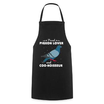 Colombes - Tablier de cuisine - noir - Devant - AI Model Male 185 dark (185cm)