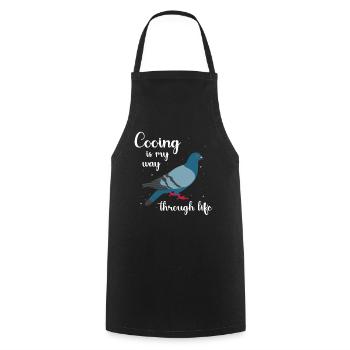 Pigeons Pigeon Lovers Pigeon - Cooking Apron - black - Front - AI Model Male 185 dark (185cm)