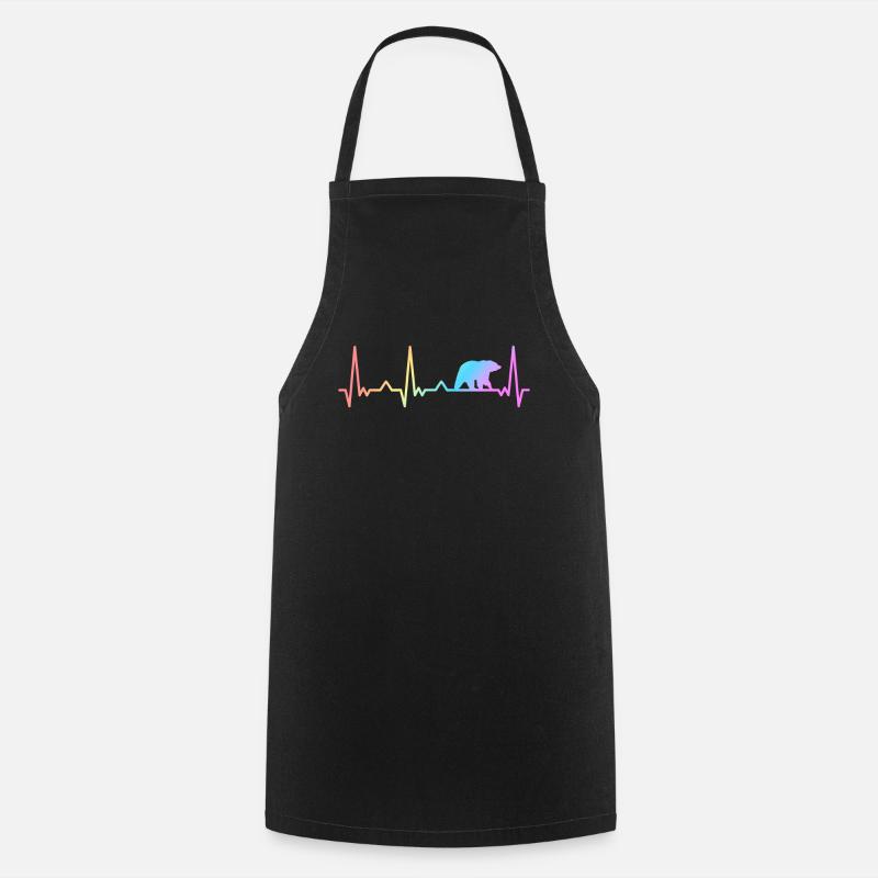 Ours, Grizzlis, Ours brun, Ours - Tablier de cuisine - noir