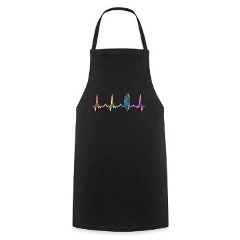 Corn Corn Cob Farmer - Cooking Apron - black - Front - AI Model Male 185 dark (185cm)