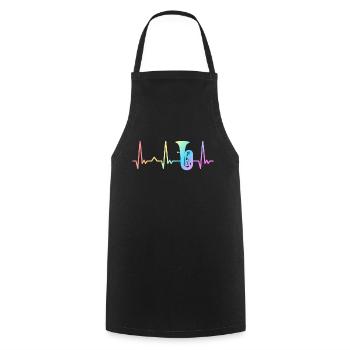 Tuba Tuba Player - Cooking Apron - black - Front - AI Model Male 185 dark (185cm)